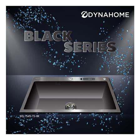 ซิงค์ฝัง 1 หลุม DYNA HOME WD7545TS-BK สีดำ_8