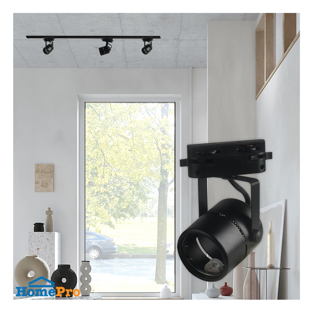 แทรคไลท์ ติดราง GU5.3 LUMAX ETRM สีดำ