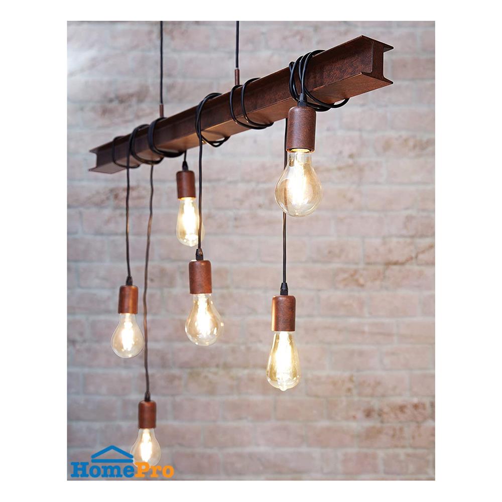 ไฟช่อ EGLO CT TOWNSHEND4 49859 โลหะ สีน้ำตาล 6 หัว