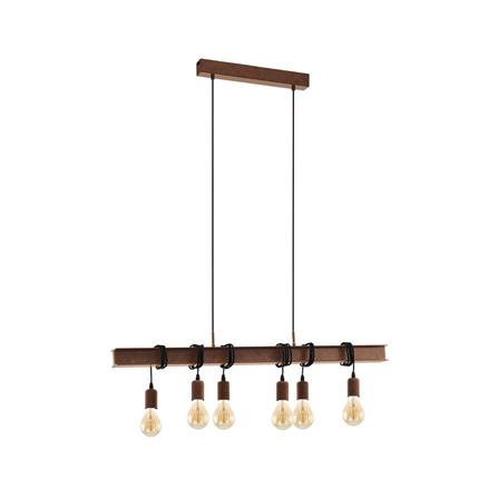 ไฟช่อ EGLO CT TOWNSHEND4 49859 โลหะ สีน้ำตาล 6 หัว