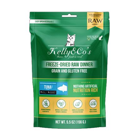 อาหารบาร์ฟแมว KELLY&CO FREEZE DRIED TUNA 156 ก._0