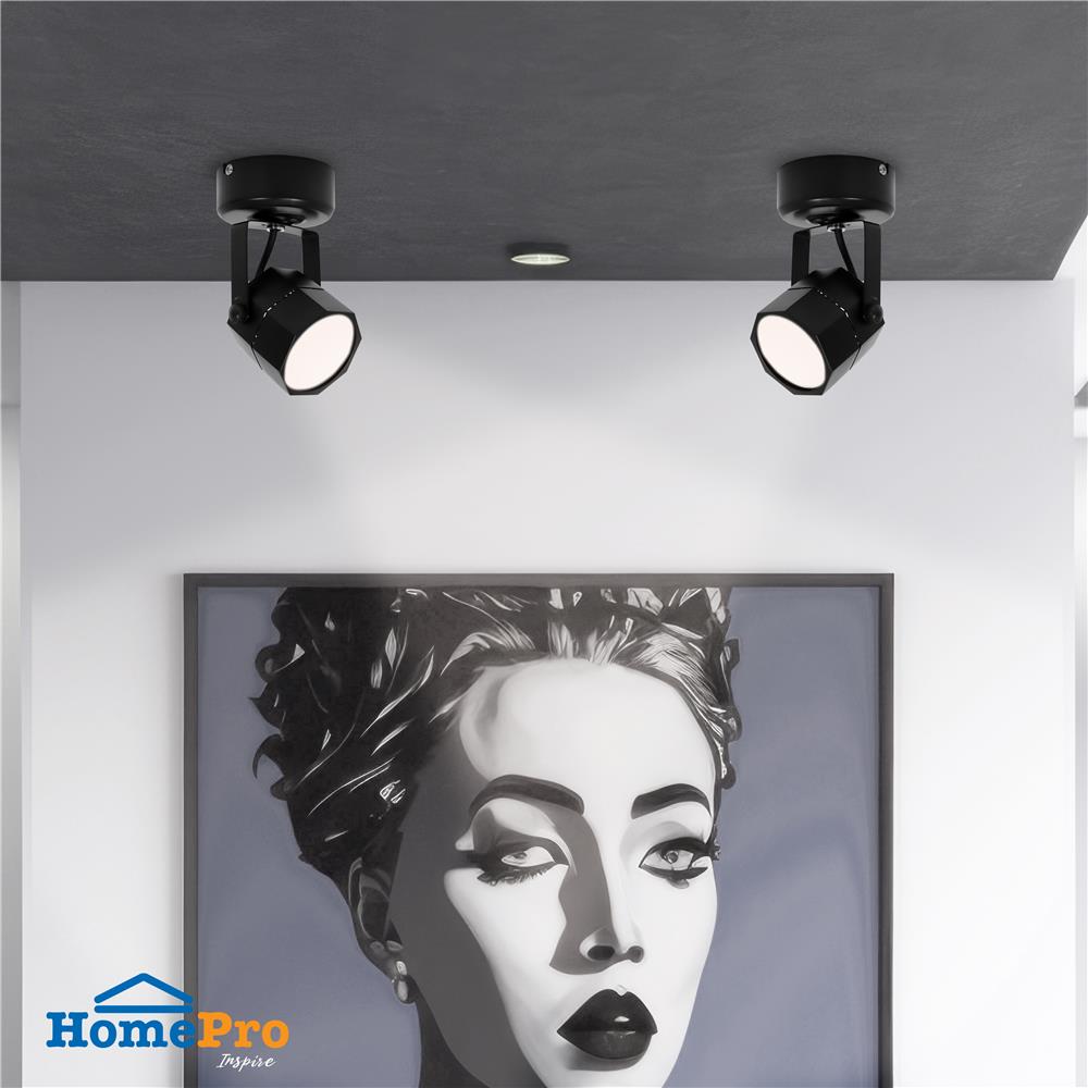 แทรคไลท์ ติดผนัง GU5.3 CARINI CS15SBK สีดำ