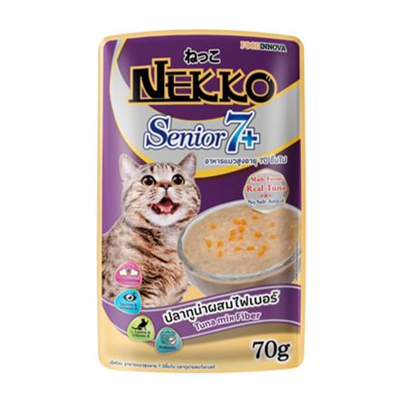 อาหารเปียกแมว NEKKO 7+ TUNA MIX FIBER 70 ก._0