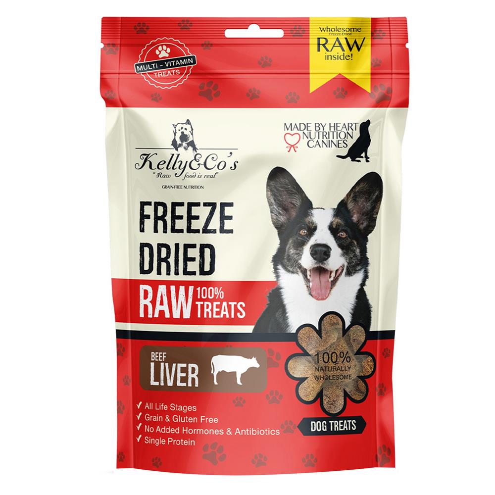 ขนมสุนัข KELLY&CO FREEZE DRIED BEEF LIVER 170 ก.