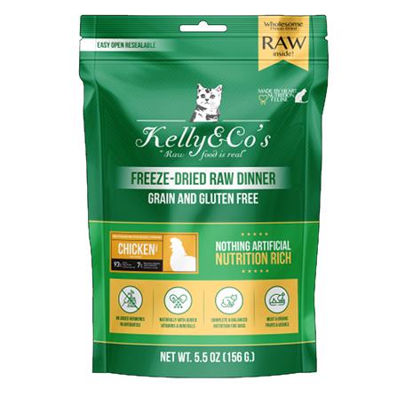 อาหารบาร์ฟแมว KELLY&CO RAW DINNER CHICKEN 156 ก.
