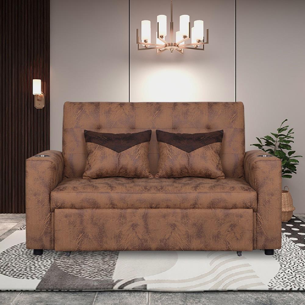 โซฟาเบด AS FURNITURE CHARLOTTE LBWU12 PU สีน้ำตาลอ่อน