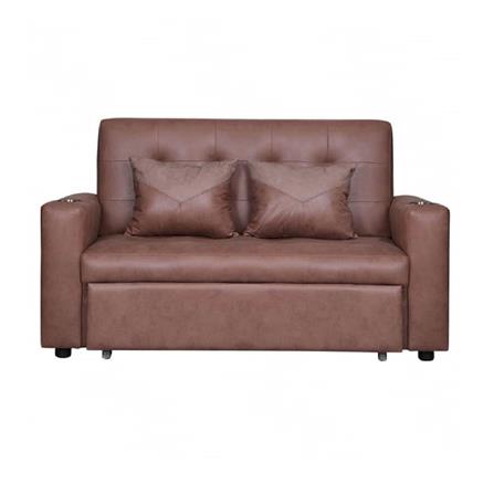 โซฟาเบด AS FURNITURE CHARLOTTE LBWU43 PU สีน้ำตาลอ่อน_1