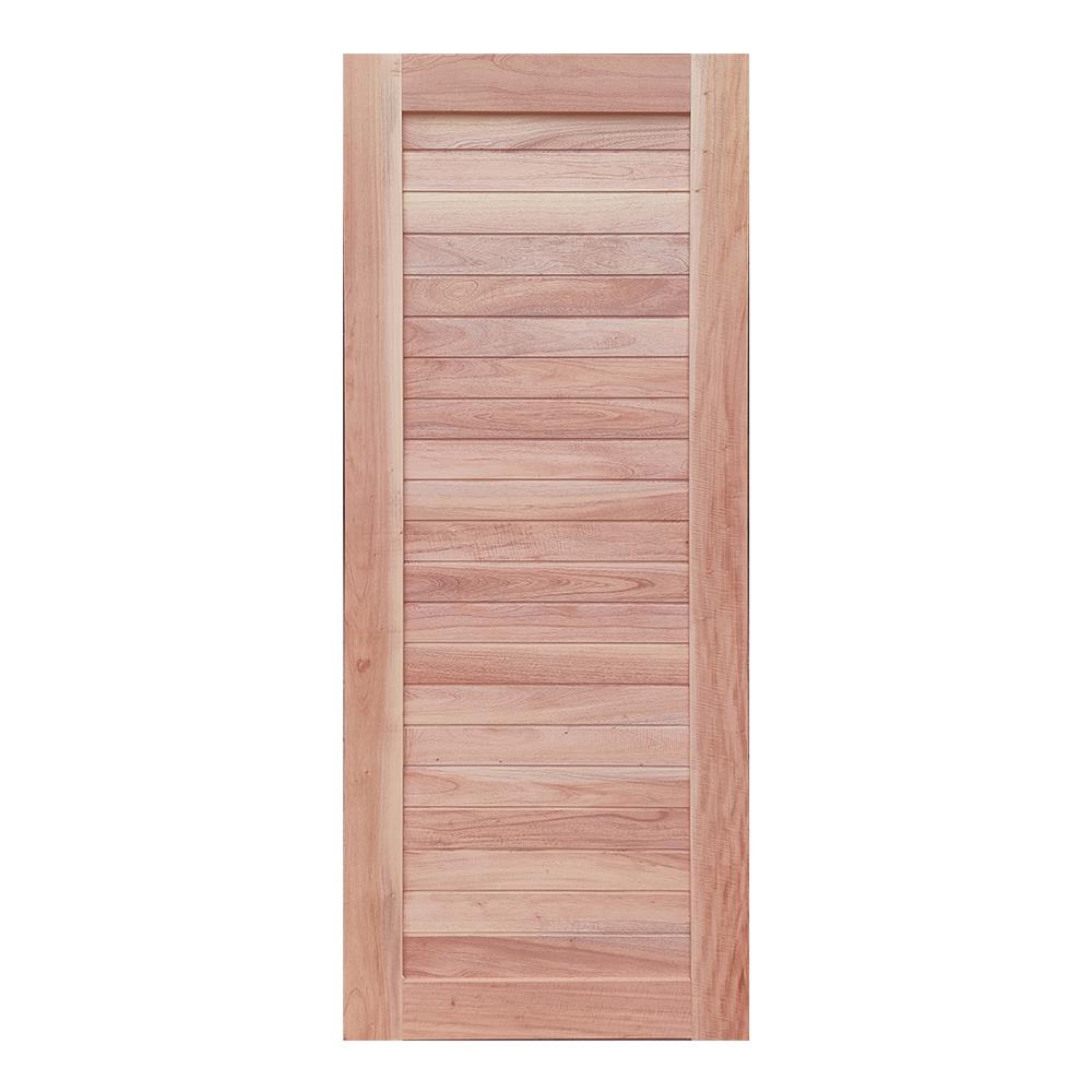 ประตูไม้ดูริโอ MODERN DOORS CE-21 ลวดลาย 80X200 ซม. สีธรรมชาติ ไม่เจาะลูกบิด