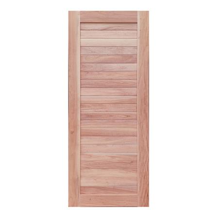 ประตูไม้ดูริโอ MODERN DOORS CE-21 ลวดลาย 80X200 ซม. สีธรรมชาติ ไม่เจาะลูกบิด