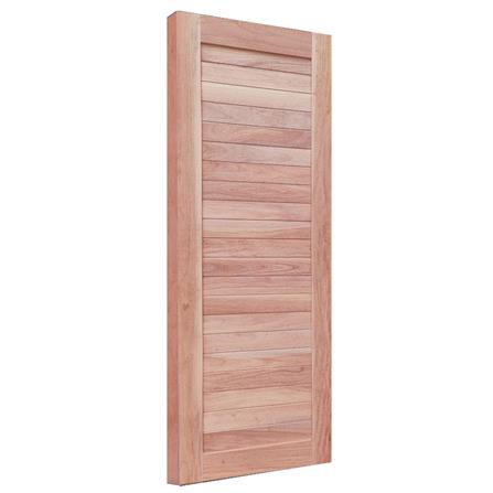 ประตูไม้ดูริโอ MODERN DOORS CE-21 ลวดลาย 80X200 ซม. สีธรรมชาติ ไม่เจาะลูกบิด_1