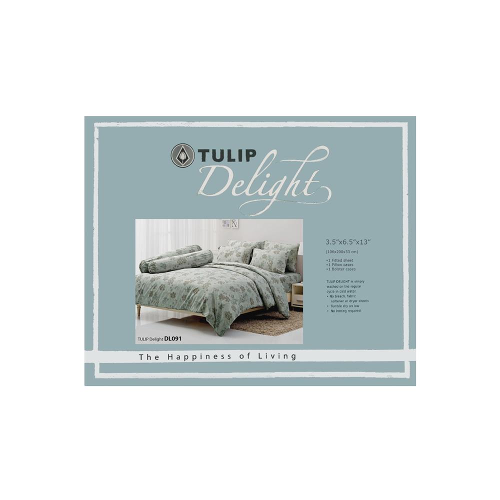 ชุดผ้าปูที่นอน 3.5 ฟุต 3 ชิ้น TULIP DELIGHT 60014-DL091