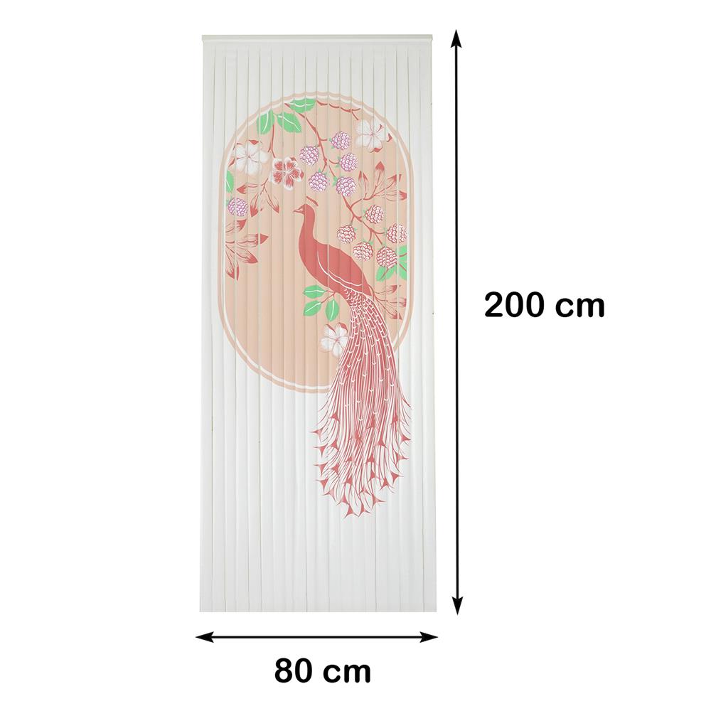 มู่ลี่ PVC HOME LIVING STYLE นกยูง 80X200 ซม. สีชมพู