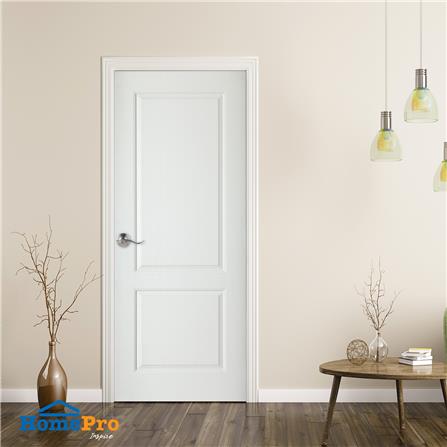 ประตูภายใน HDF AZLE อยุธยา 2 ลูกฟัก 80X200 ซม. สีรองพื้น ไม่เจาะลูกบิด_2