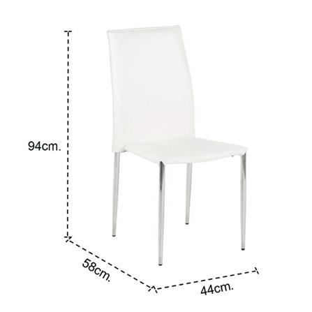 เก้าอี้ทานข้าว SB FURNITURE YINTA สีขาว_3