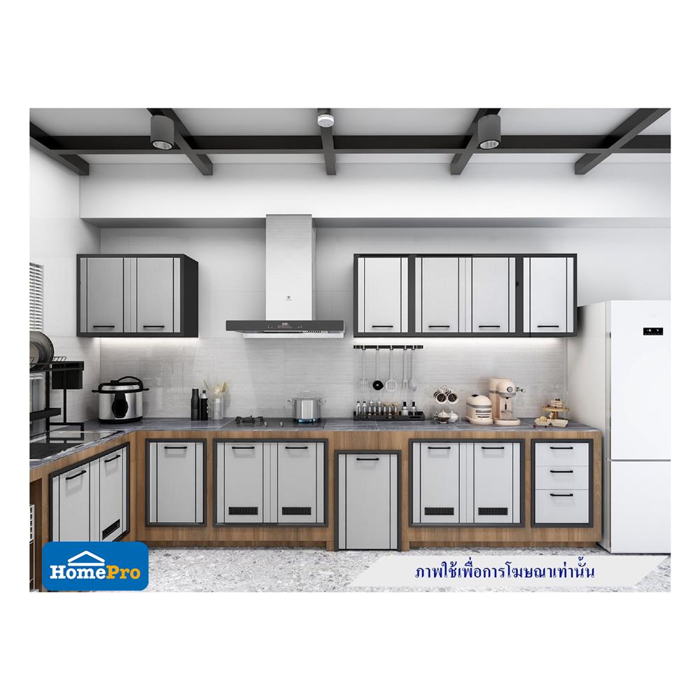 บานซิงค์เดี่ยว CABIN HARVIN 44x64 ซม. สีเทา