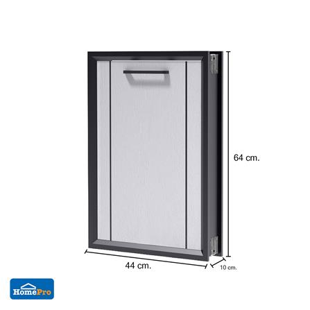 บานซิงค์เดี่ยว CABIN HARVIN 44x64 ซม. สีเทา_6