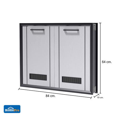 บานซิงค์คู่ CABIN HARVIN 84x64 ซม. สีเทา_6