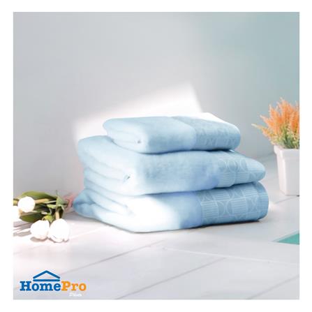 ผ้าขนหนู HOME LIVING STYLE LAUREN 30X60 นิ้ว สีฟ้า_5