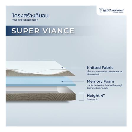 แผ่นรองนอน 6 ฟุต LADY AMERICANA SUPER VIANCE_5