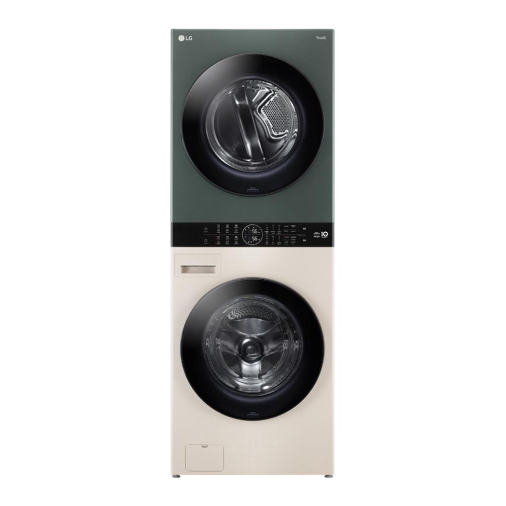 ตู้ซักผ้าและอบผ้า LG WT2116SHEG 21/16 กก. 1000RPM HEAT PUMP อินเวอร์เตอร์ สีเขียวเบจ