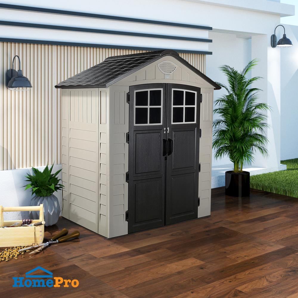 บ้านเก็บของประตูทึบ SPRING EVEREST SOLAR LAMP 197x129 ซม.