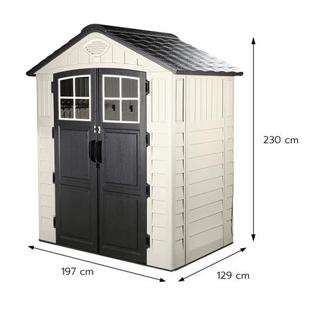 บ้านเก็บของประตูใส SPRING EVEREST SOLAR LAMP 197x129 ซม._16