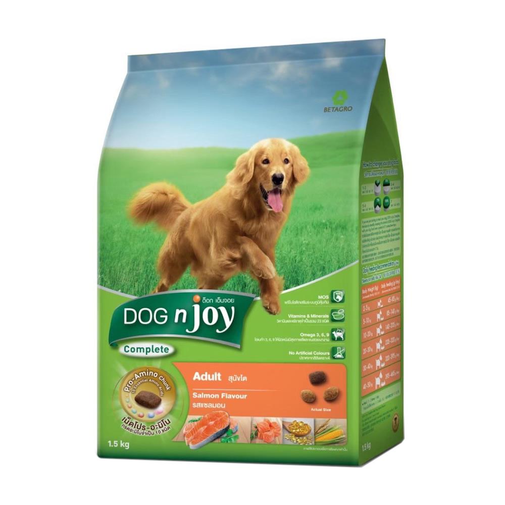 อาหารสุนัข DOG N JOY ADULT SALMON FLAVOUR 1.5 กก.