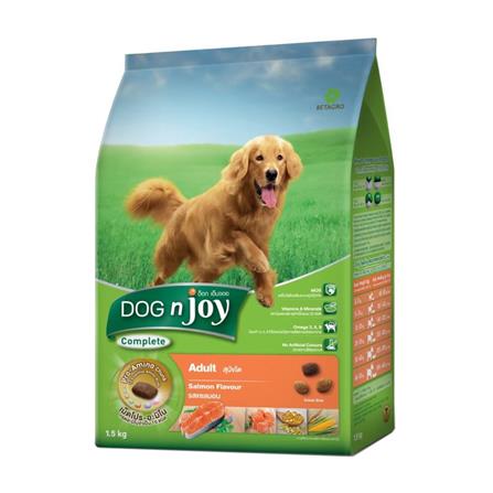 อาหารสุนัข DOG N JOY ADULT SALMON FLAVOUR 1.5 กก._0