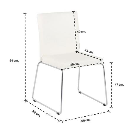 เก้าอี้ทานข้าว SB FURNITURE MOTTO 2 SL G-25 สีขาว_5