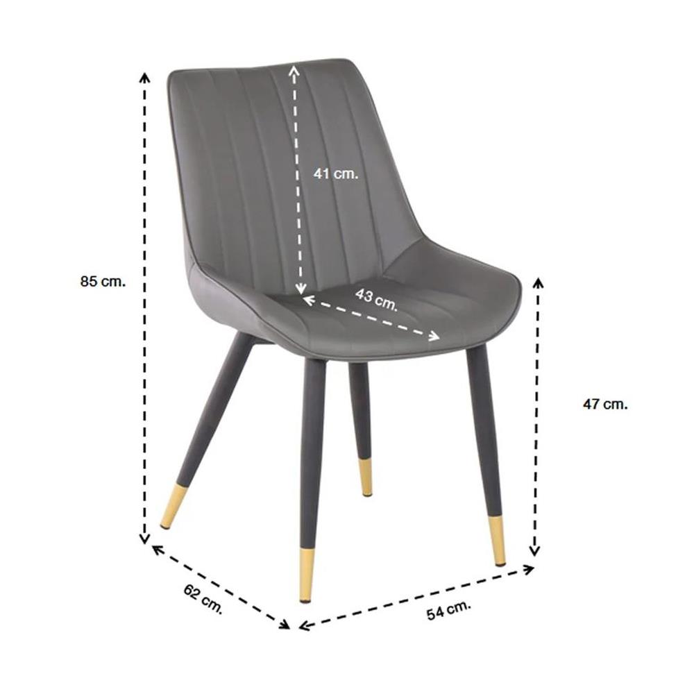 เก้าอี้ทานข้าว SB FURNITURE LADELA สีเทา