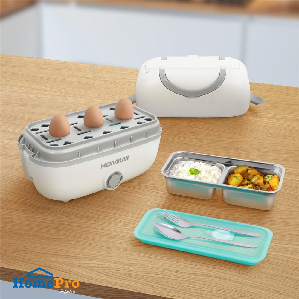 ปิ่นโตไฟฟ้า HOMMII TFH-01-WHITE 1.2 ลิตร