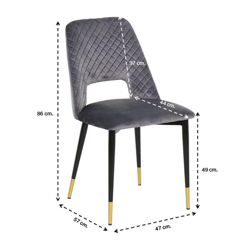 เก้าอี้ทานข้าว SB FURNITURE TARA สีเทา