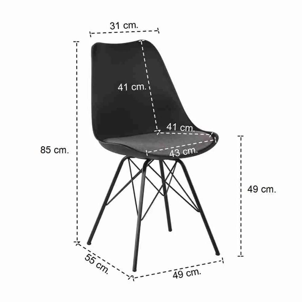 เก้าอี้ทานข้าว SB FURNITURE ASHIRA สีดำ