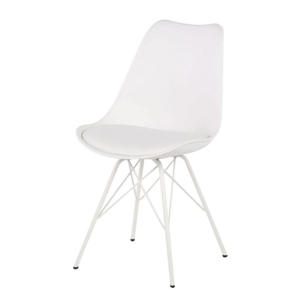 เก้าอี้ทานข้าว SB FURNITURE ASHIRA สีขาว