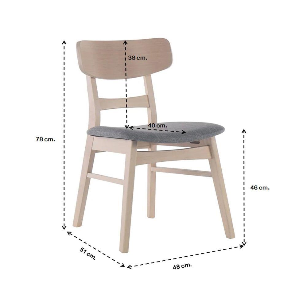 เก้าอี้ทานข้าว SB FURNITURE WILFUL สีเทา