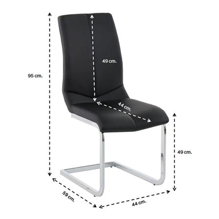 เก้าอี้ทานข้าว SB FURNITURE YAONI สีดำ_4