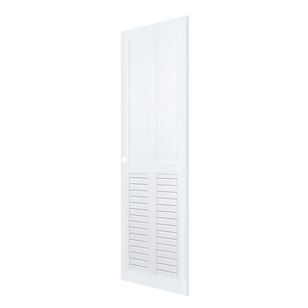 ประตูห้องน้ำ UPVC ECO-DOOR UB4 70X200 ซม. สีขาว เจาะลูกบิด_1