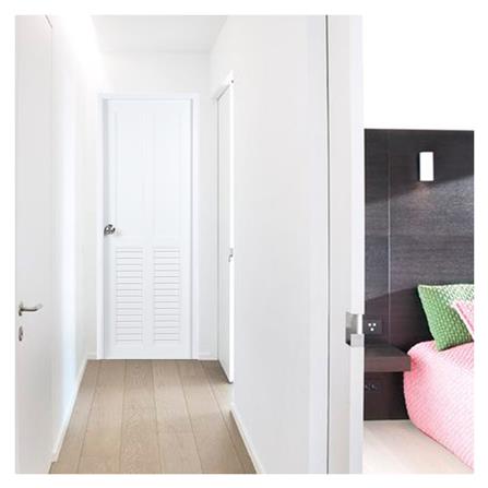 ประตูห้องน้ำ UPVC ECO-DOOR UB4 70X200 ซม. สีขาว เจาะลูกบิด_3