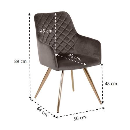 เก้าอี้ทานข้าว SB FURNITURE YARISIA สีน้ำตาล_4