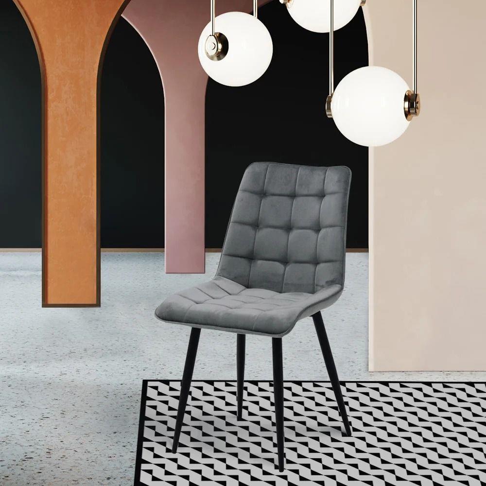 เก้าอี้ทานข้าว SB FURNITURE LIKA สีเทา