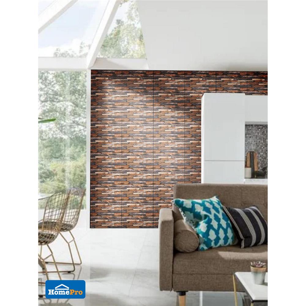 กระเบื้องผนัง 30x60 ซม. TARA โตรอนโต สโตน น้ำตาล 0.9 ตร.ม.