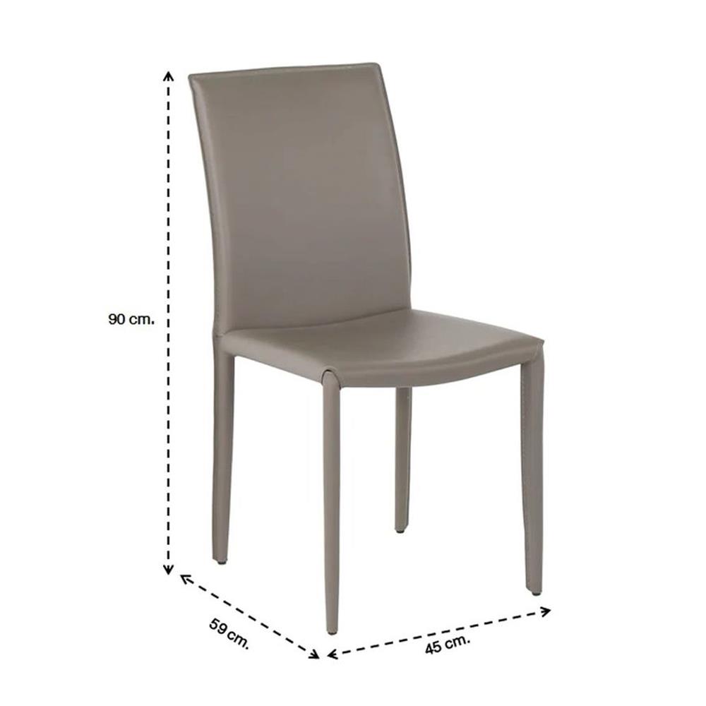 เก้าอี้ทานข้าว SB FURNITURE YAZID สีเทา