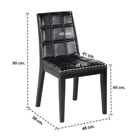 เก้าอี้ทานข้าว SB FURNITURE ZEVANO ESPRESSO สีดำ_4