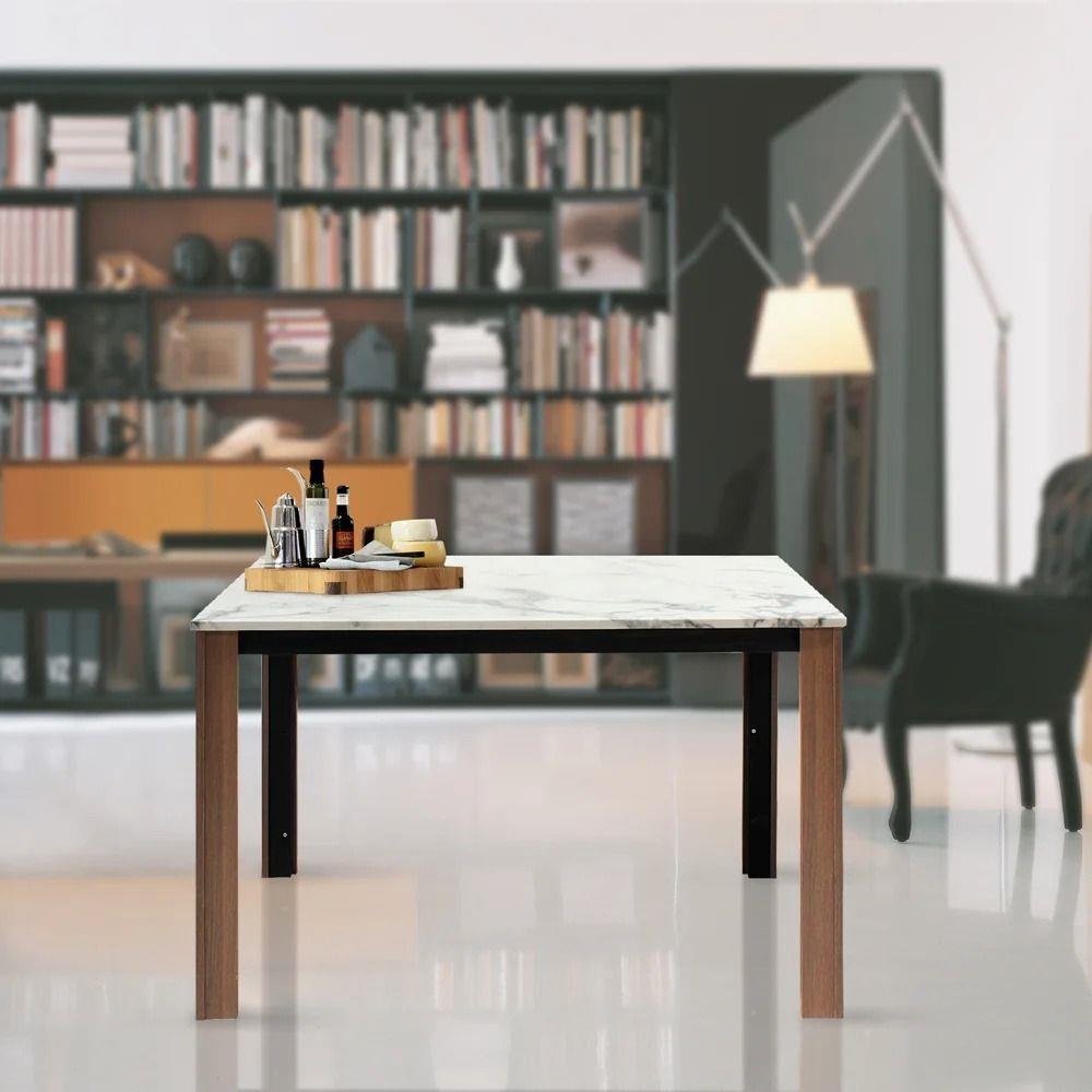 โต๊ะทานข้าว SB FURNITURE HINTEY สีขาว