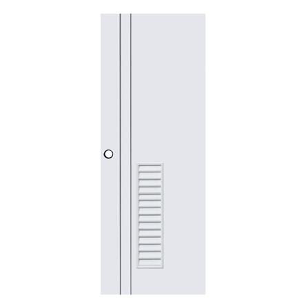 ประตูห้องน้ำ UPVC ECO-DOOR PG3 70X200 ซม. สีขาว เจาะลูกบิด_0