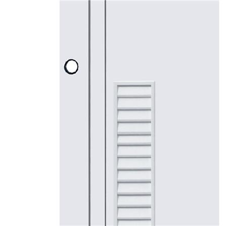 ประตูห้องน้ำ UPVC ECO-DOOR PG3 70X200 ซม. สีขาว เจาะลูกบิด_1