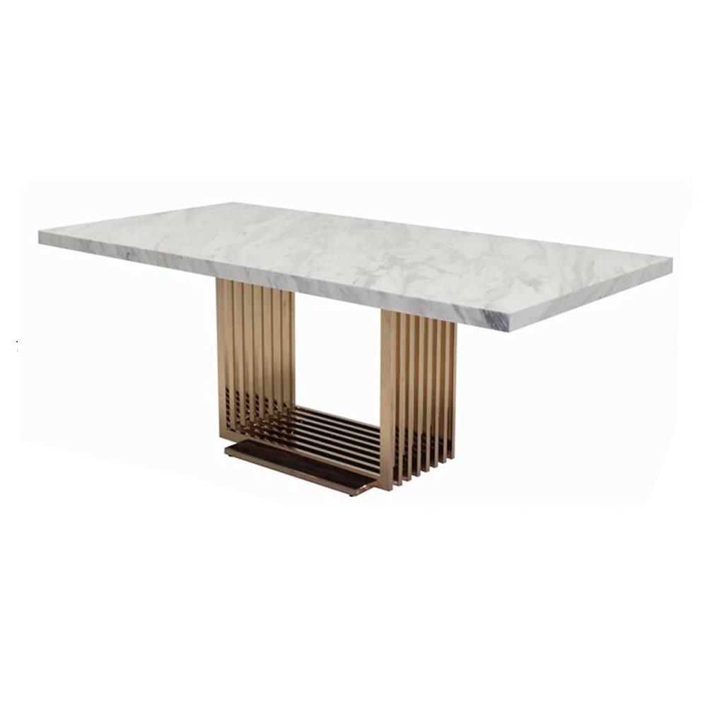 โต๊ะทานข้าว SB FURNITURE CHESTER A200 สีขาว