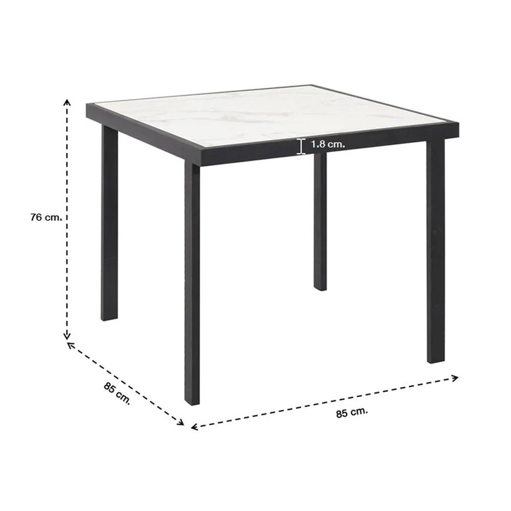 โต๊ะทานข้าว SB FURNITURE PUCCINI A85 สีขาว