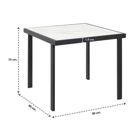 โต๊ะทานข้าว SB FURNITURE PUCCINI A85 สีขาว_3