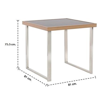 โต๊ะทานข้าว SB FURNITURE PLUTO สีดำ_7